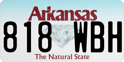 AR license plate 818WBH