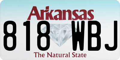 AR license plate 818WBJ