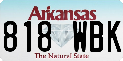 AR license plate 818WBK
