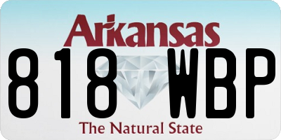AR license plate 818WBP