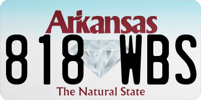 AR license plate 818WBS