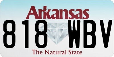 AR license plate 818WBV
