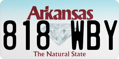 AR license plate 818WBY