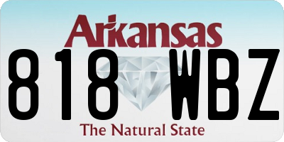 AR license plate 818WBZ