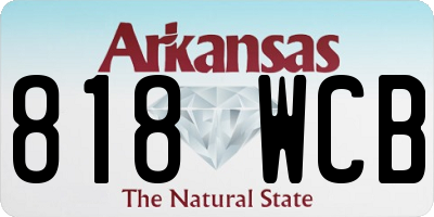 AR license plate 818WCB