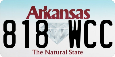 AR license plate 818WCC
