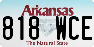 AR license plate 818WCE