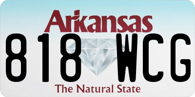 AR license plate 818WCG