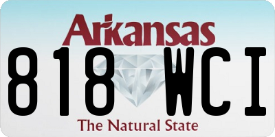 AR license plate 818WCI