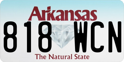 AR license plate 818WCN