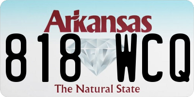 AR license plate 818WCQ