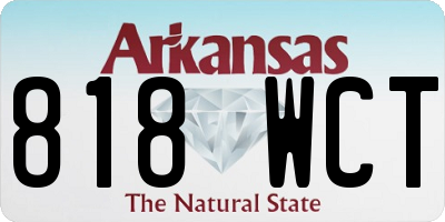 AR license plate 818WCT