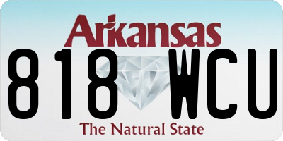 AR license plate 818WCU