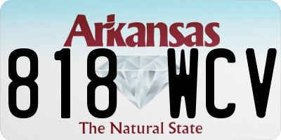 AR license plate 818WCV