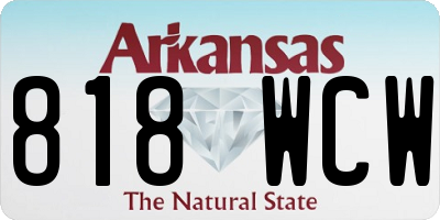 AR license plate 818WCW