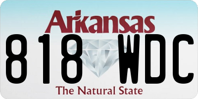 AR license plate 818WDC