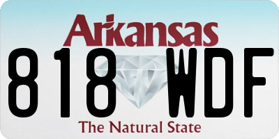 AR license plate 818WDF