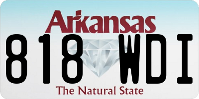 AR license plate 818WDI