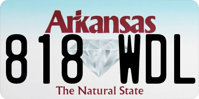 AR license plate 818WDL