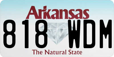 AR license plate 818WDM