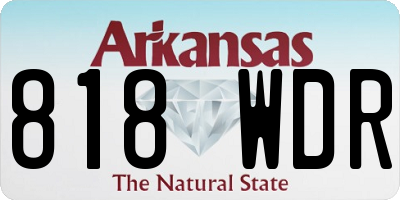 AR license plate 818WDR
