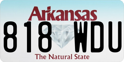 AR license plate 818WDU
