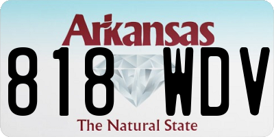 AR license plate 818WDV