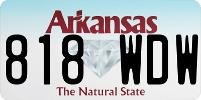 AR license plate 818WDW