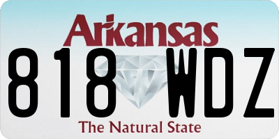 AR license plate 818WDZ