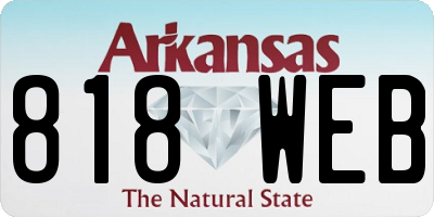 AR license plate 818WEB