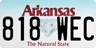 AR license plate 818WEC
