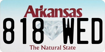 AR license plate 818WED