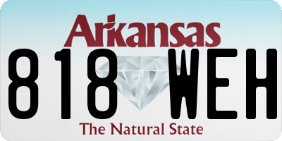 AR license plate 818WEH