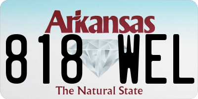 AR license plate 818WEL