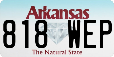 AR license plate 818WEP