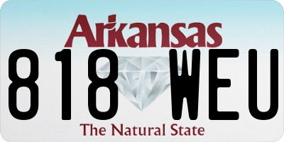 AR license plate 818WEU
