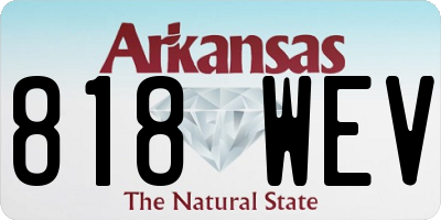 AR license plate 818WEV