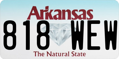 AR license plate 818WEW