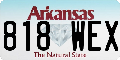 AR license plate 818WEX