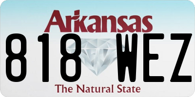 AR license plate 818WEZ