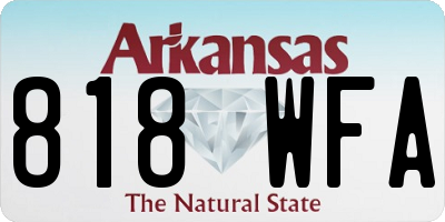 AR license plate 818WFA
