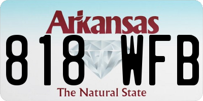AR license plate 818WFB