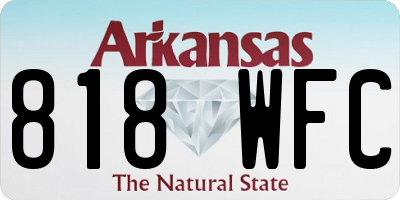 AR license plate 818WFC
