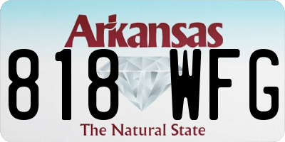 AR license plate 818WFG