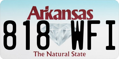 AR license plate 818WFI