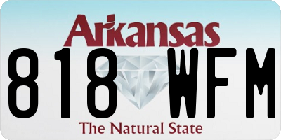 AR license plate 818WFM