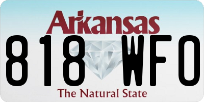 AR license plate 818WFO
