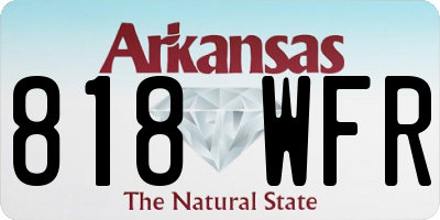AR license plate 818WFR