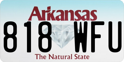 AR license plate 818WFU