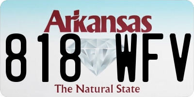 AR license plate 818WFV